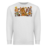 Oatmeal Heather fall gnomies Premium Sweatshirt - BarkalooDesign