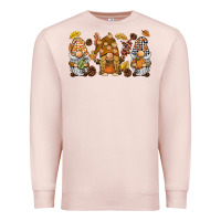 Pale Pink fall gnomies Premium Sweatshirt - BarkalooDesign
