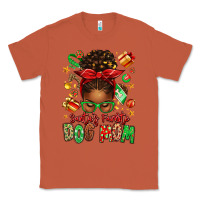 Copper santas favorite dog mom afro messy bun Classic Tee - texasbilliewilder