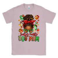 Lilac santas favorite dog mom afro messy bun Classic Tee - texasbilliewilder