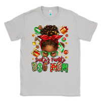 Moon Dust santas favorite dog mom afro messy bun Classic Tee - texasbilliewilder