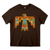 Chocolate Brown thunderbird Heavy Core Tee - JahusDesignShop