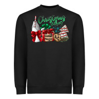 Black Christmas Vibes Heavyweight Sweatshirt - CowhideDigitalArt