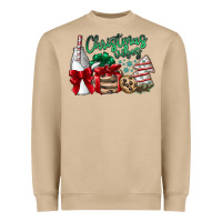 Mushroom Christmas Vibes Heavyweight Sweatshirt - CowhideDigitalArt