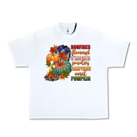 Bonfires Flannels Smores Campfires And Pu Urban Heavy Tee | Teevron