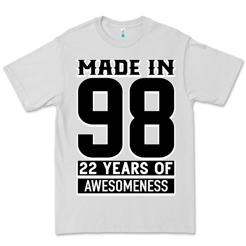 Made In 98 22 Years Of Awesomeness Premium Tee by Bettercallsaul | Teevron