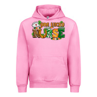 Fuchsia Pink one lucky nurse Urban Hoodie - AdoDesignShop