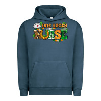 Pigment Midnight Navy one lucky nurse Urban Hoodie - AdoDesignShop