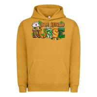 Pigment Peanut Butter one lucky nurse Urban Hoodie - AdoDesignShop
