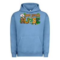 Pigment Pebble Blue one lucky nurse Urban Hoodie - AdoDesignShop