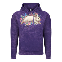 Cloud Purple Easter Bunny leopard Easter Day Vintage Hoodie - HowdyJamesFarm