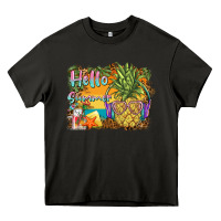 Asphalt hello summer pineapple Heavy Core Tee - BarkalooDesign
