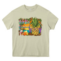 Mossy hello summer pineapple Heavy Core Tee - BarkalooDesign