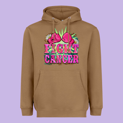 Fight Cancer Heavyweight Hoodie Designed By Barkaloodesign