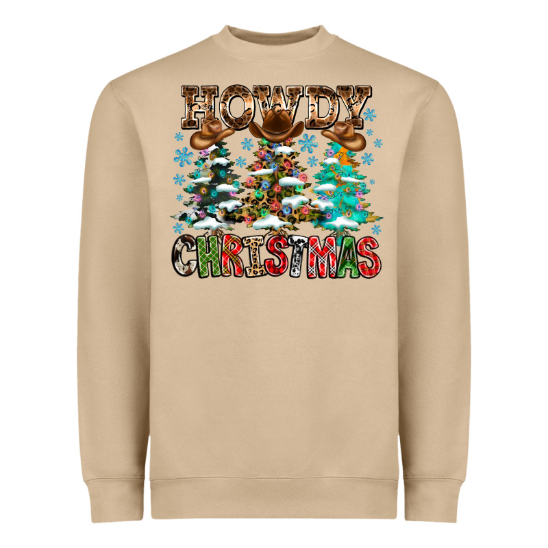 Howdy Christmas Heavyweight Sweatshirt by CowhideDigitalArt | Teevron