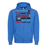 True Royal baseball typography words Zipper Hoodie - Artiststas