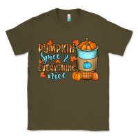 Army Green Pumpkin spice and everything nice Classic Tee - RanaPortraitStore