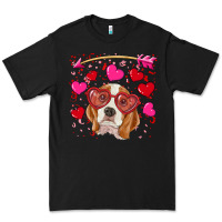 Black Valentines day  beagle Premium Tee - RanaPortraitStore