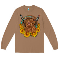 Toasted Coconut cow sunflower leopard Long Sleeve Tee - OliviaCreatesArt