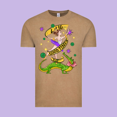 Let The Good Times Roll (2) Vintage Tee Designed By Cowgirlartshop