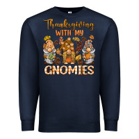 Navy thanksgiving with my  gnomies Premium Sweatshirt - BarkalooDesign
