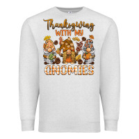 Oatmeal Heather thanksgiving with my  gnomies Premium Sweatshirt - BarkalooDesign