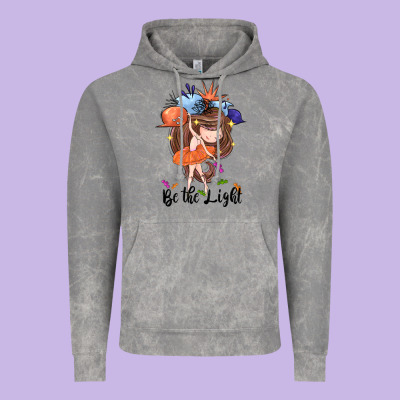 Be The Light Vintage Hoodie Designed By Cowgirlartshop