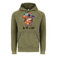 Vintage Olive Be the light Vintage Hoodie - CowGirlArtShop