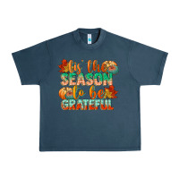Midnight Navy tis the season to be grateful Urban Heavy Tee - CowGirlArtShop