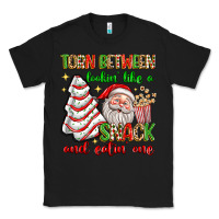 Black torn between lookin' like a snack and eatin' one Classic Tee - texasbilliewilder