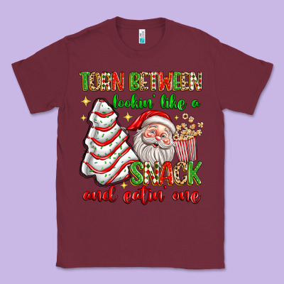 Torn Between Lookin' Like A Snack And Eatin' One Classic Tee Designed By Texasbilliewilder