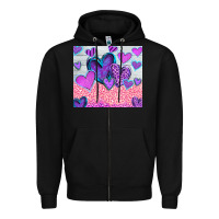 Black love Zipper Hoodie - CowhideDigitalArt