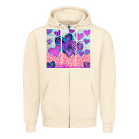 Sandshell love Zipper Hoodie - CowhideDigitalArt