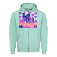 Seafoam love Zipper Hoodie - CowhideDigitalArt