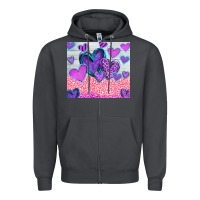 Smoke love Zipper Hoodie - CowhideDigitalArt