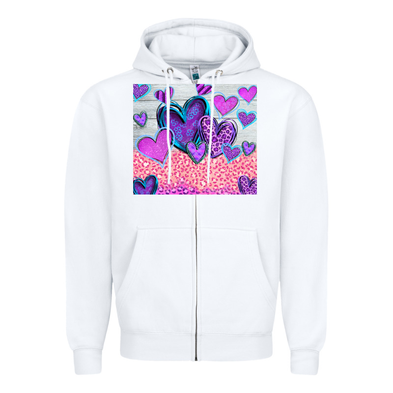 Love Zipper Hoodie by CowhideDigitalArt | Teevron
