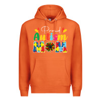Carrot Proud Autism Mom sunflower Premium Hoodie - CowhideDigitalArt