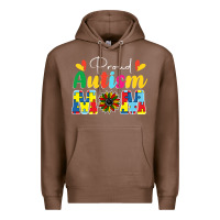 Chestnut Proud Autism Mom sunflower Premium Hoodie - CowhideDigitalArt