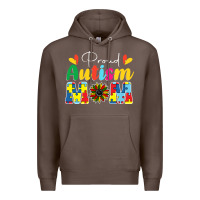 Coffee Proud Autism Mom sunflower Premium Hoodie - CowhideDigitalArt