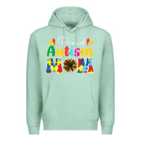 Seafoam Proud Autism Mom sunflower Premium Hoodie - CowhideDigitalArt