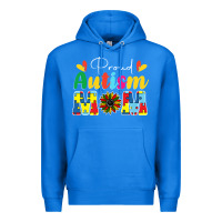True Royal Proud Autism Mom sunflower Premium Hoodie - CowhideDigitalArt