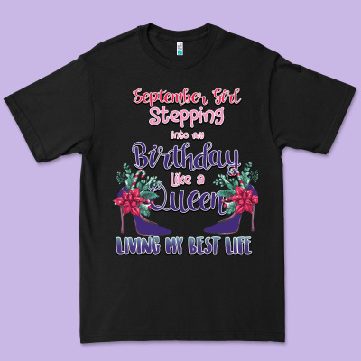 Womens September Girl Stepping Into My Birthday Premium Tee Designed By Bettercallsaul