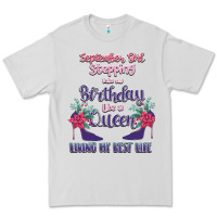 Dove Grey Womens September Girl Stepping Into My Birthday Premium Tee - Bettercallsaul