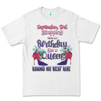 White Womens September Girl Stepping Into My Birthday Premium Tee - Bettercallsaul