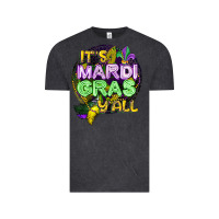 Vintage Black its mardi gras yall Vintage Tee - CowGirlArtShop