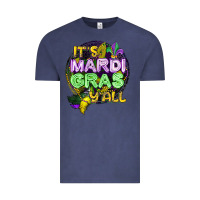 Vintage Denim its mardi gras yall Vintage Tee - CowGirlArtShop