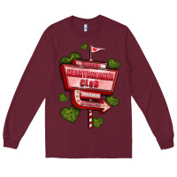 Burgundy heartbreaker club olivia Long Sleeve Tee - OliviaCreatesArt