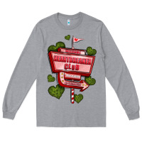 Heather Grey heartbreaker club olivia Long Sleeve Tee - OliviaCreatesArt