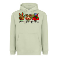 Matcha peace love Christmas Heavyweight Hoodie - BarkalooDesign