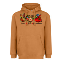 Meerkat peace love Christmas Heavyweight Hoodie - BarkalooDesign